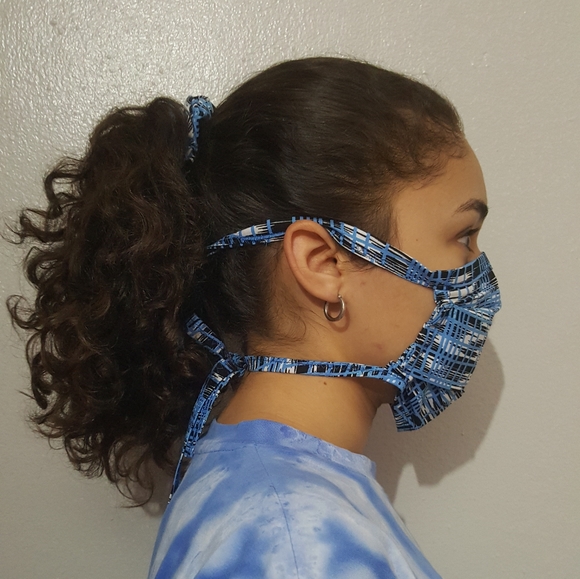 Unbranded Accessories - FACE MASK FASHION SET WITH HAIR BOW AND 2 FILTERS